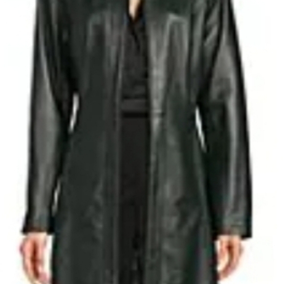 Genuine Lamb Leather Coat - Picture 2 of 4